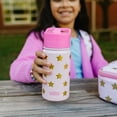 thumbnail image 2 of Wildkin Kids 14 oz Steel Bottle (Pink and Gold Stars), 2 of 6