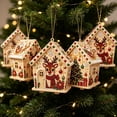 thumbnail image 6 of Clearance! Christmas 3D Wooden House Art DIY Kit Relaxing Craft, Holiday Christmas Handmade Pearl Art Kit Decoration Gifts Interactive Handmade Project for Kidults Family Holiday Activity #23, 6 of 6