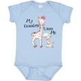 thumbnail image 3 of Inktastic My Grandma Loves Me Giraffe Boys or Girls Baby Bodysuit, 3 of 5
