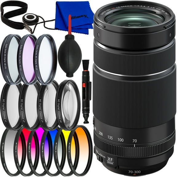 FUJIFILM XF 70-300mm f/4-5.6 R LM OIS WR Lens - 8PC Accessory Bundle