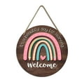 thumbnail image 2 of Veeogra Clearance!Door Hanger,Graduation Decorations 2025,Welcome Classroom Back to School Decor Welcome Front Door Sign Back to School Decorations Door Decoration Farmhouse Wood,Welcome Sign,Bronze, 2 of 6