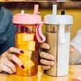 thumbnail image 4 of Tmvgtek Botella De Agua Para Bebidas Y Deportes Al Aire Libre Con Taza De Pajita Doble De 420 Ml (Rosa) Tmvgtek Para estrenar, 4 of 9