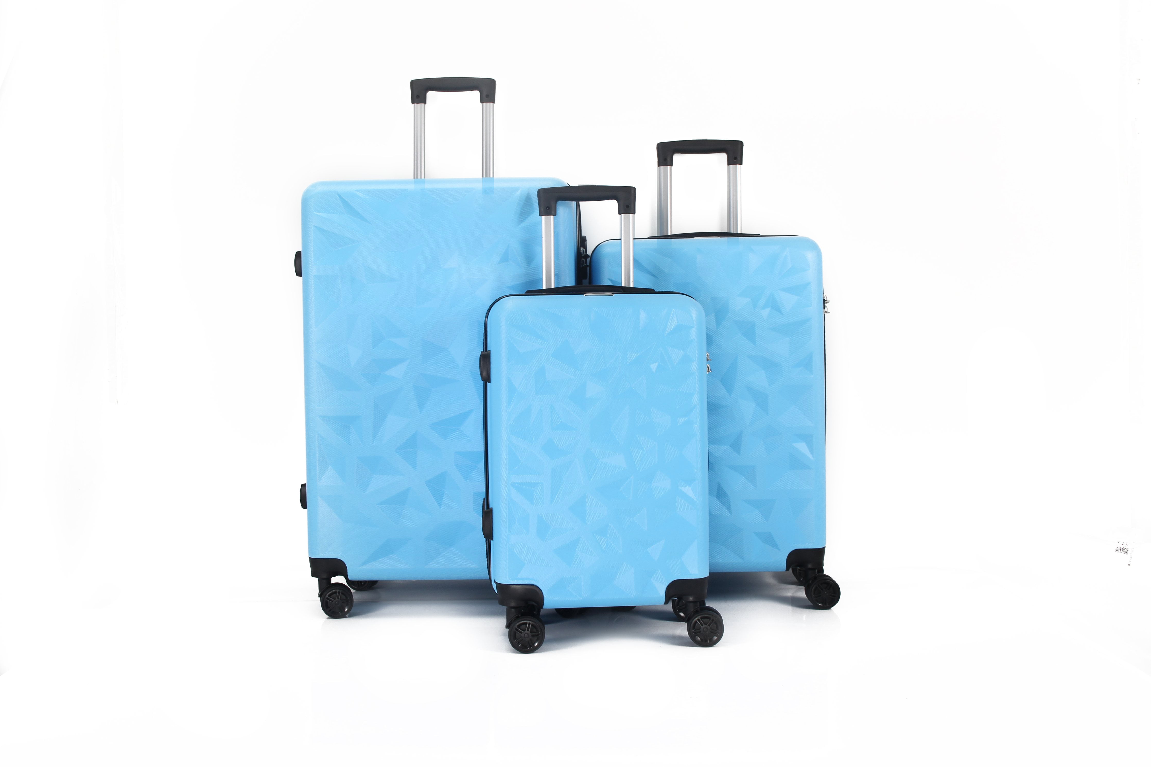Mirage DARCY ABS Hard shell Lightweight 360 Dual Spinning Wheels Combo Lock 28 24 20 3 Piece Luggage Set 