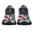 thumbnail image 5 of Bass Fishing American flag Shoes Sneakers Black Size 5, 5 of 7