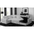 thumbnail image 3 of Grande Modern Style Sectional Sofa Made with wood in Gray, 3 of 7