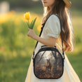 thumbnail image 3 of Uourmeti Brown Horse Autumn Forest Print Reusable Kids Lunch Bag for Travel Outdoor, Practical Kids Insulated Lunch Bag, 3 of 6