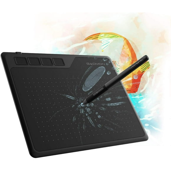 GAOMON S620 6.5 x 4 pulgadas tableta gráfica con 8192 lápiz pasivo 4 teclas express para dibujo digital y OSU y enseñanza en línea-para Mac Windows Andorid OS