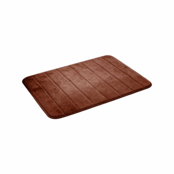 Super Soft Memory Foam Bath Mat - Absorbent, Antiskid, Quick-Dry Bathroom Rug for Tub & Shower – Durable Fleece Floor Carpet for Home Decor, Non-Slip Safety for All Spaces Coffee