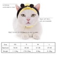 thumbnail image 3 of Hat Pet Costume Props Ligero Soft Cartoon Pet Headdress Para Fiesta Temática De Halloween Eigraketly HA044638-11, 3 of 6
