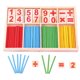 thumbnail image 1 of Husillos de madera para contar matemáticas de Staron, oferta especial (caqui), husillos de madera para contar matemáticas de Montessor, juguete para niños, regalo nuevo, 1 of 3