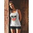 thumbnail image 2 of Say Hello To Summer Pug Quote Tank Women -Image by Shutterstock, Female Large, 2 of 4