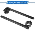 thumbnail image 3 of Unique Bargains 1 Pair Motorcycle Handlebar, 39mm Handle Bar Universal for ATV Durable Aluminum Alloy Black, 3 of 6