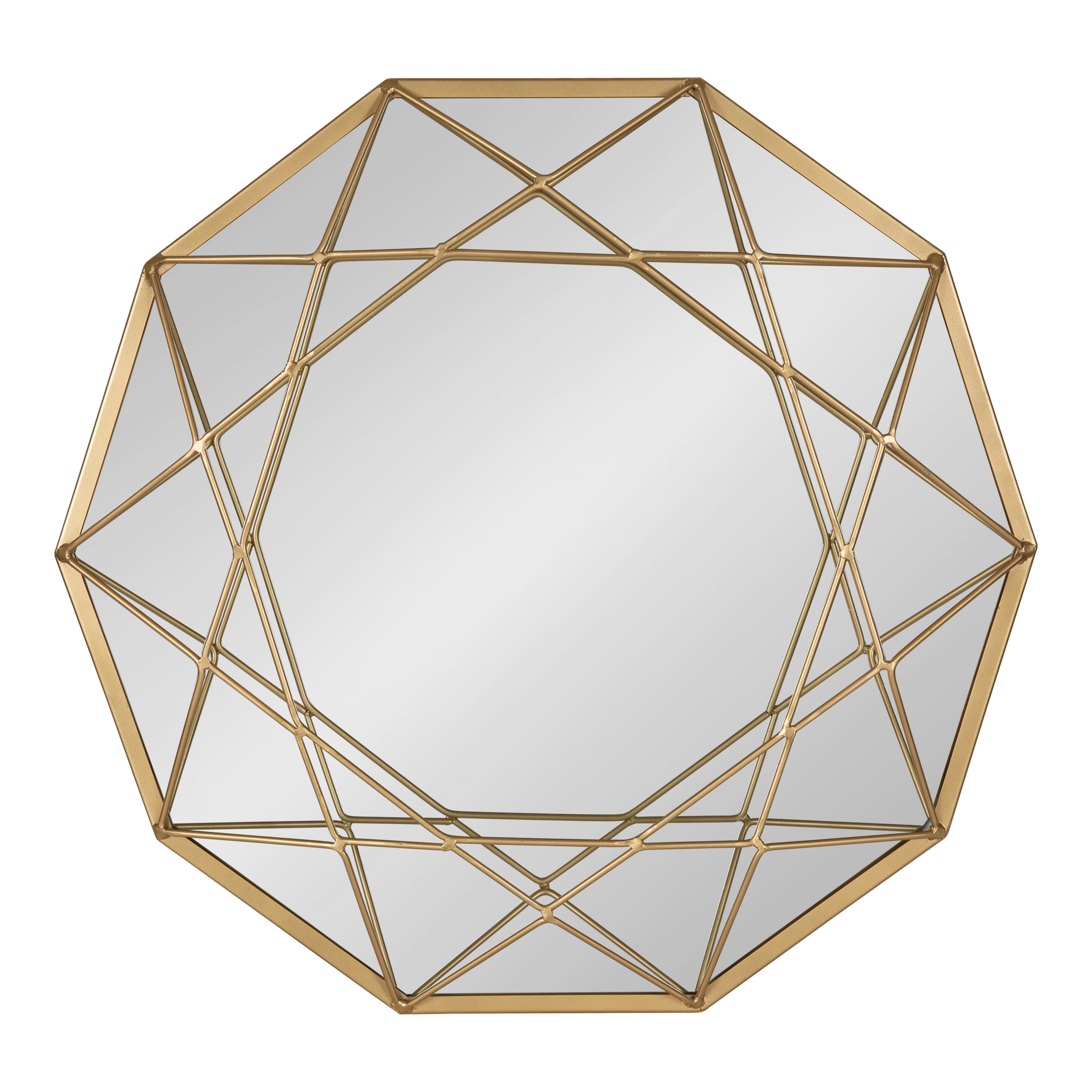 Kate and Laurel Keyleigh Modern Glam Geometric Shaped Metal Accent Wall