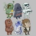 thumbnail image 2 of Mens Star Wars Cartoon Crew Lightweight Hoodie, 2 of 4