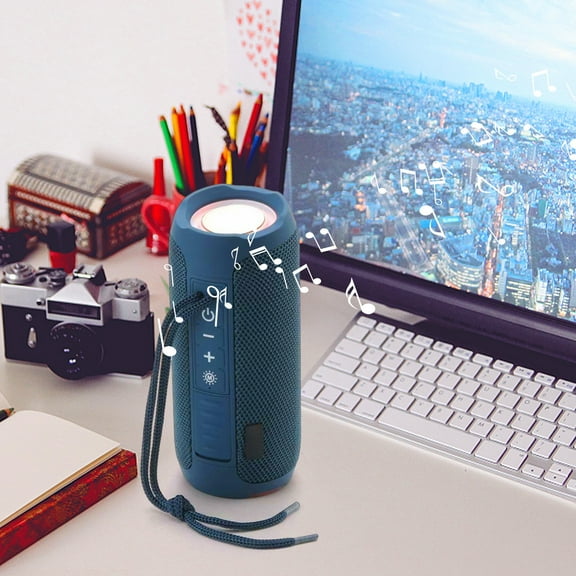 ZFYXGS Bluetooth Speaker Card Insertion Portable LED Bluetooth Audio Gift FM Small Speaker