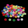 thumbnail image 2 of Rongfmy 100 Pcs Bonbon Couleur 2 Trou Rond Bouton de Résine pour la Couture Scrapbook Métier 9mm, 2 of 8