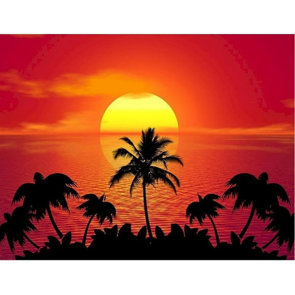 Peinture au Coucher du Soleil par Numéros