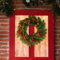 thumbnail image 6 of Danhjin Christmas Wreaths for Front Door, 14.17in Artificial Garland with Fake Green Plants for Home Decoration, Christmas Wreath for Indoor Outdoor Holiday Decor, 6 of 6