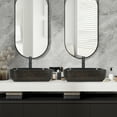 thumbnail image 5 of FULLWATT Tempered Glass Container Sink Vanity Bowl Chrome Faucet Pop Up Drain Clear, 5 of 10