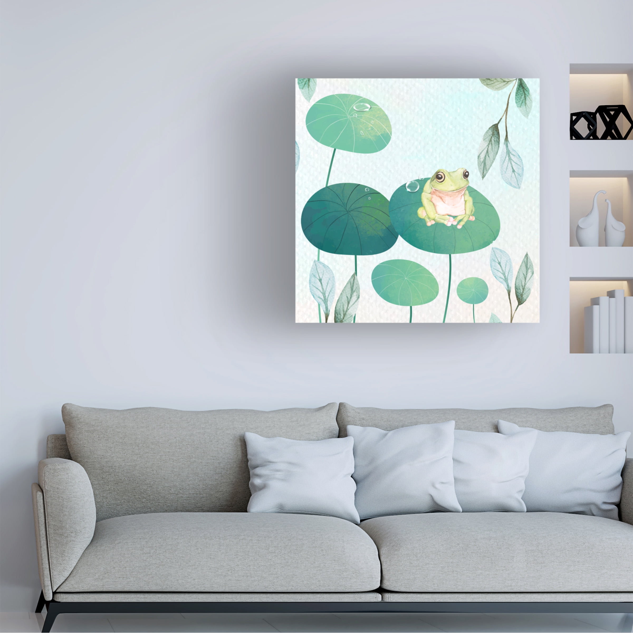 The Font Diva 'Rainforest Ribbit' Canvas Art
