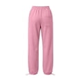thumbnail image 6 of UKHCCC Women's Sweatpants with Pockets Elastic Waist Casual Drawstring Jogger Pants Cozy Lined Relaxed Fit Lounge Workout Streetwear S-3XL, 6 of 7