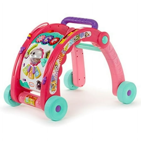 little tikes 3-in-1 activity walker - pink