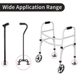 thumbnail image 2 of 8 Pcs Walker Ski Glider Replacement Kit - Anti-Slip Plastic Walking Aid Accessory,8 x Helper foot pad,Grey, 2 of 6