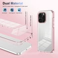 thumbnail image 3 of JTCASES for iPhone 11 Pro Max Case, Crystal-clear Transparent Backplane Anti-slip Plating Frame Military Grade Drop Resistant Shockproof for iPhone 11 Pro Max(6.5" 2019), Pink, 3 of 8