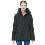 Orolay Women's Short Down Coat with Removable Hood