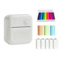 thumbnail image 1 of Riwcyla Pocket Printer Portable Thermal Instant Photo Printing Label Maker Machine BT Wireless Connect Compatible with Android or iOS APP Support Receipt Label Memo Sticker Notes Lists Scrapbook DI, 1 of 6