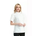 thumbnail image 3 of TOPTIE Women's Chef Coat With White Mesh Short Sleeve Chef Jacket, 3 of 10
