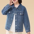thumbnail image 2 of NIJNFCLOTH Boys Winter Jacket Kids' Basic Denim Jacket Size:10-13 Years, 2 of 3