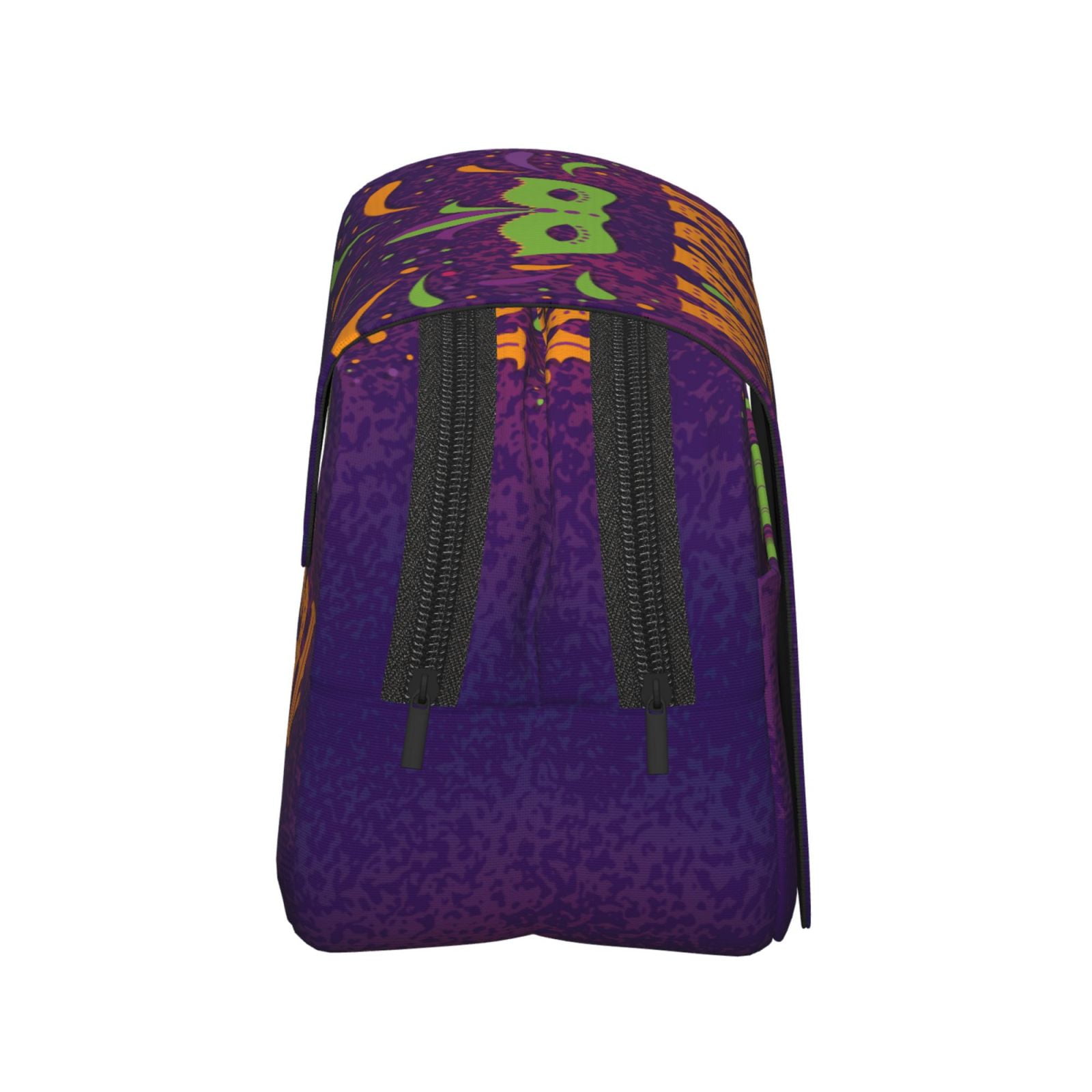 Rateoe Mardi Gras2 Pattern Double Clamshell Pen Case, Storage Organizer with Two Zipper Compartments– Holds Up to 50 Pencils & Pens