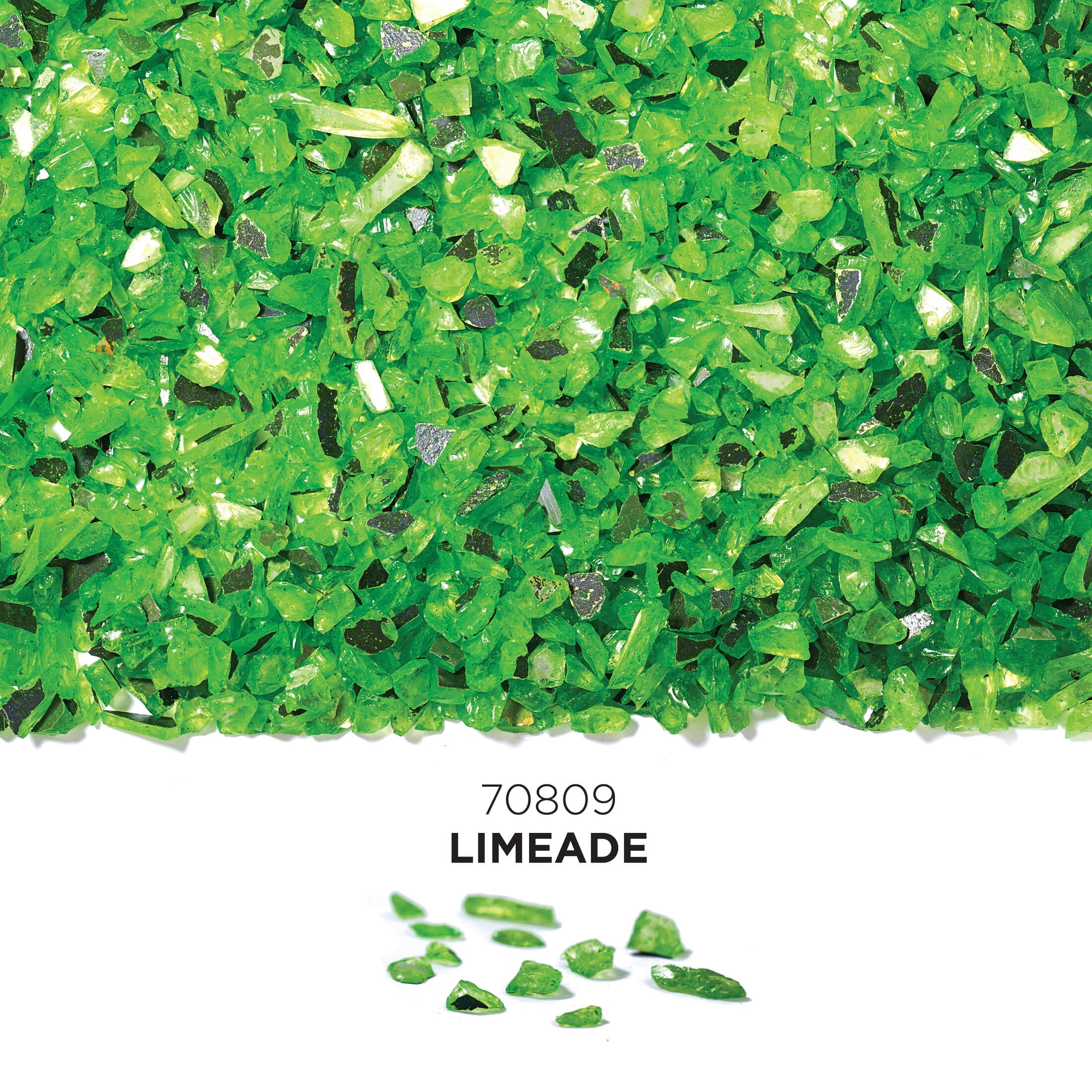 (3 pack) Plaid Fragment Effects Glass Chips, Limeade, 6 oz