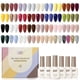 thumbnail image 1 of Kit de esmaltes de uñas en gel GAOY, 42 unidades, purpurina negra, marrón y roja, 1 of 6