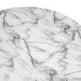 thumbnail image 6 of Christopher Knight Home 27.5" Faux Marble Outdoor Coffee Table, Round Patio Accent Table, White Marble Finish, 6 of 9