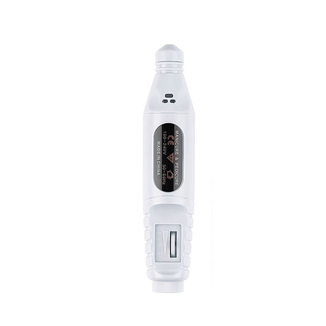 Fiudx Taladro de Uñas Portátil, Lijadora de Uñas con Velocidad Ajustable, Herramienta Usb Ligera para Uñas, Uso Profesional En El Hogar, Uñas Naturales y Artificiales, Incluye Cabezales de Pulido.