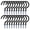 Black, variant on HOMEIORA 2.9" Large Ceiling Hooks, Heavy Duty Screw - in Wall Hooks, Vinyl Coated Sturdy Screw Cup Hook for Hanging Plants, Mugs, Wind Chimes, Utensils - 20 Pack