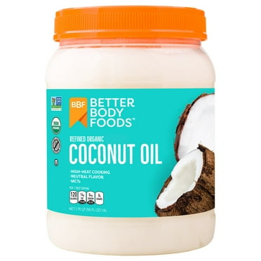 BetterBody Foods Refined Organic Coconut Oil, 56 fl oz