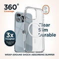 thumbnail image 3 of Funda para cinturón compatible con iPhone 16 Pro Max, transparente, 3 of 8