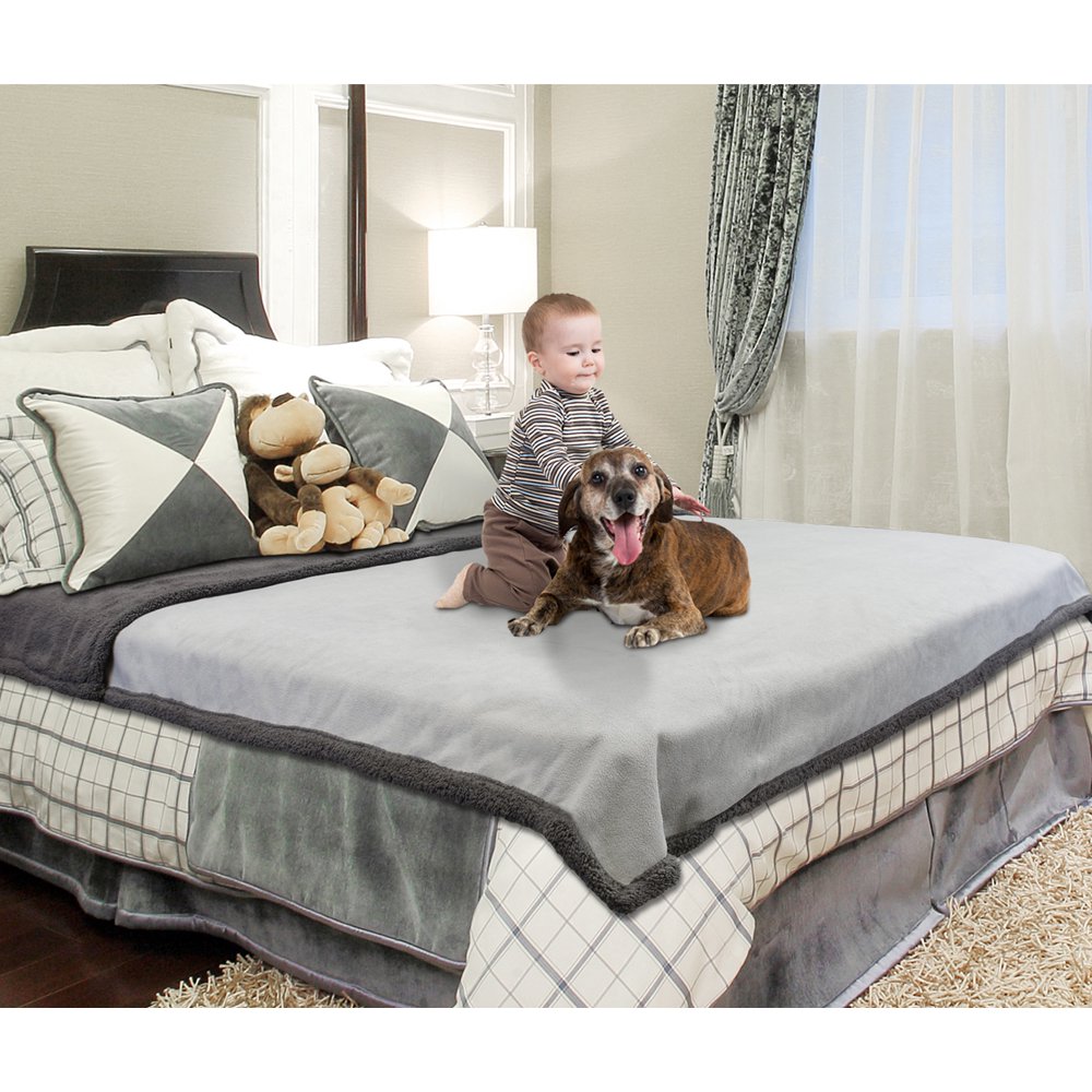 Waterproof Blanket,Pee Proof Couch Sofa Bed Protector Cover for Baby,Super Cozy Plush Fleece