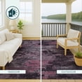 thumbnail image 4 of Addison Rugs Chantille Indoor/Outdoor Transitional Abstract Eggplant Machine Washable Rectangle Rug, 8' x 10', 4 of 8