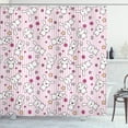 thumbnail image 1 of Ambesonne Cartoon Shower Curtain, Loveable Bunnies Faces, 69"Wx84"L, Pale Pink Pink, 1 of 3