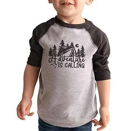 

7 ate 9 Apparel Kid s Adventure is Calling Grey Raglan