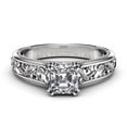 thumbnail image 2 of Asscher Moissanite Engagement Ring, 2 of 4