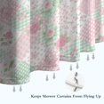 thumbnail image 6 of Pioneer Flower Floral Print Pattern Shower Curtain 72"x72", Bathroom Decorative Shower Curtain Set with 12 Hooks, Waterproof Washable, 6 of 6