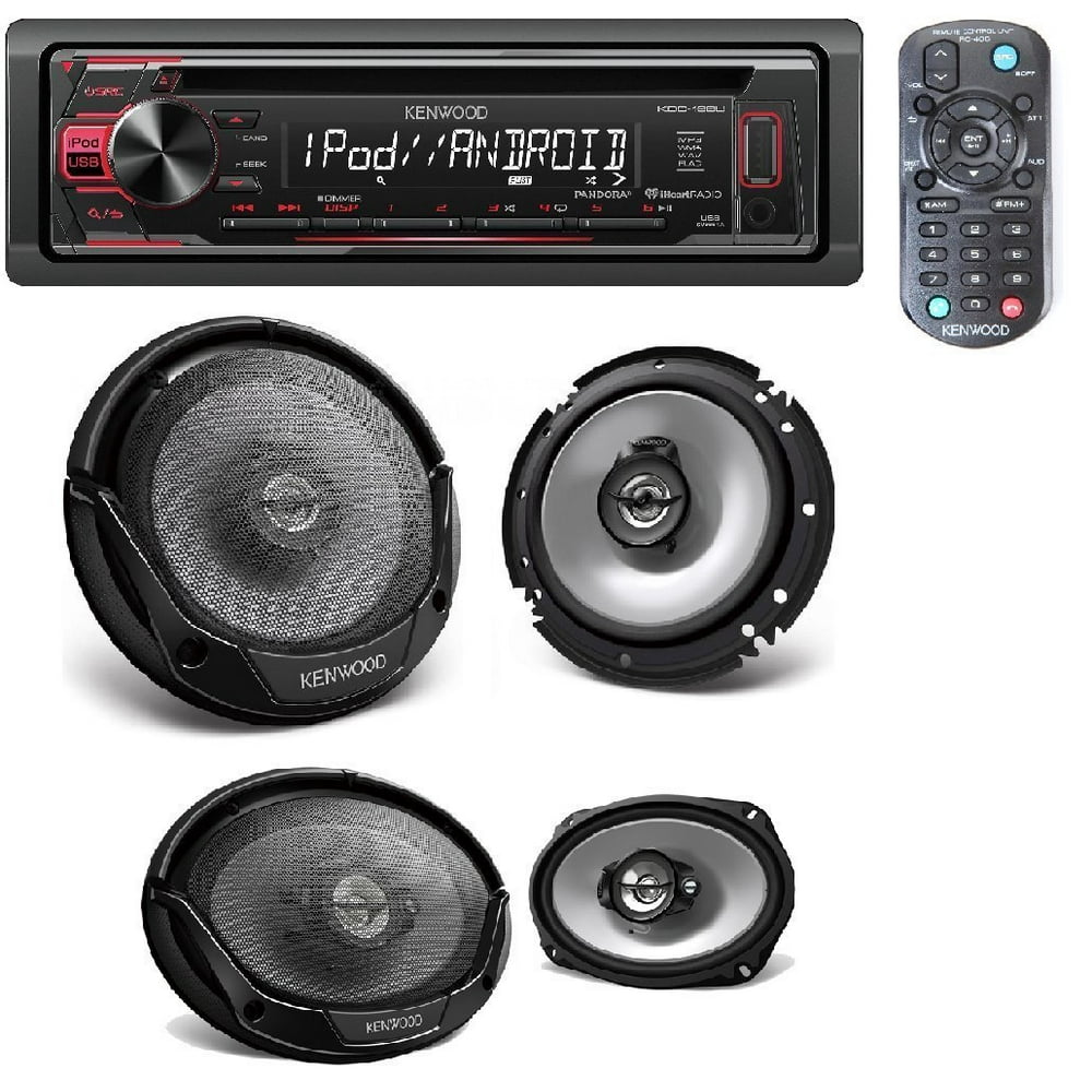Kenwood InDash 1DIN CD Car Stereo Receiver with Front USB Input W/ 4