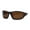 Metallic Orange Brown, variant on Polarized Mens 90s Oval Warp Around Plastic Sport Sunglasses Metallic Blue Black