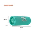 thumbnail image 3 of JBL FLIP 6 Altavoz portátil inalámbrico Bluetooth IP67 impermeable - GT - Verde azulado (renovado), 3 of 3