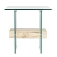 thumbnail image 2 of Safavieh Home Kayley Natural and Glass Accent Table, 2 of 5